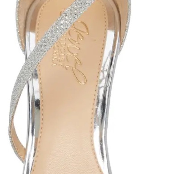 Galen Strappy Platform Sandal JEWEL BADGLEY MISCHKA Silver Glitter - Picture 6 of 14